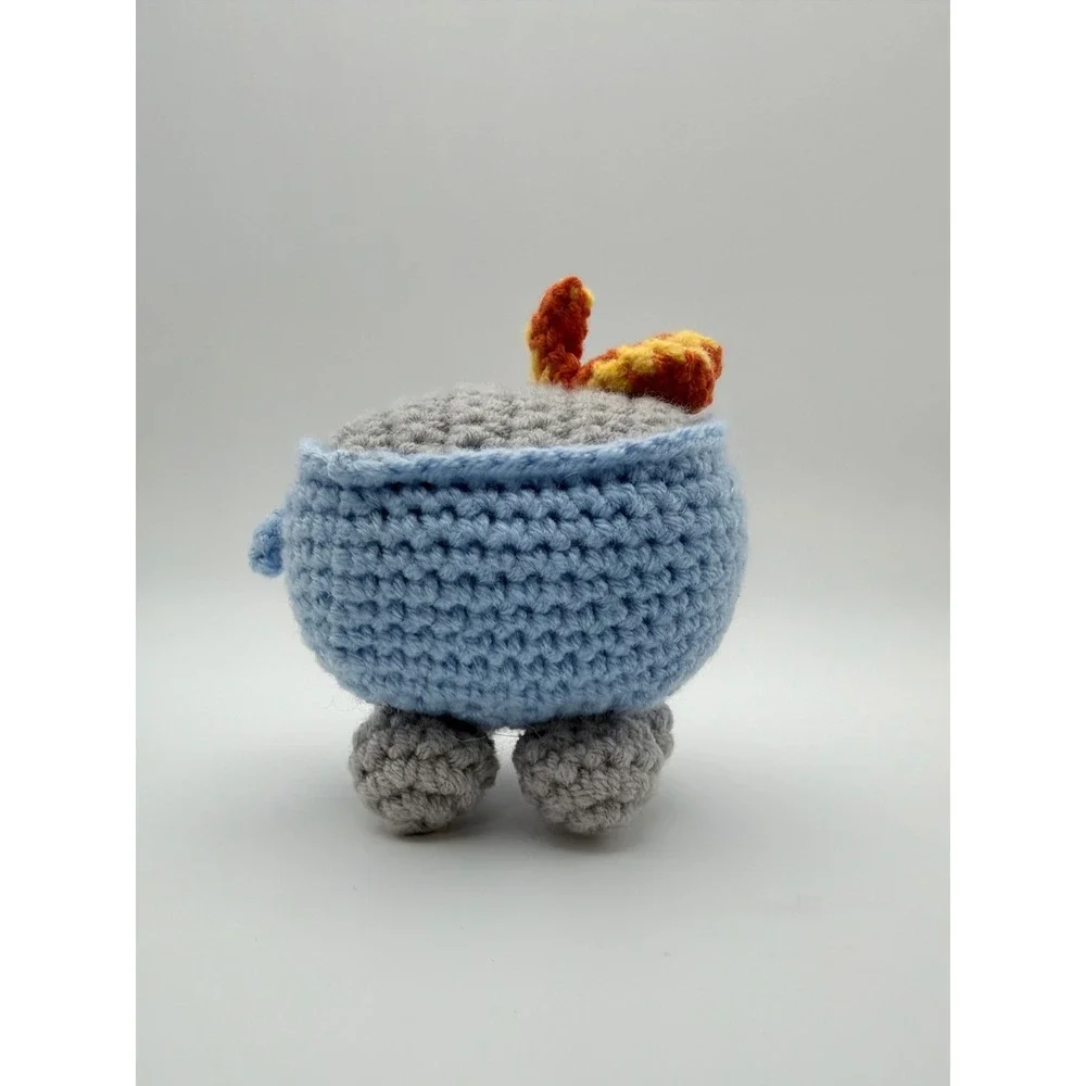 Emotional Support Dumpster‎ Fire Crochet Plush Toy Funny Gift